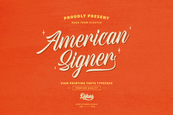 American Signer: A Bold Handwritten Font for Modern Design