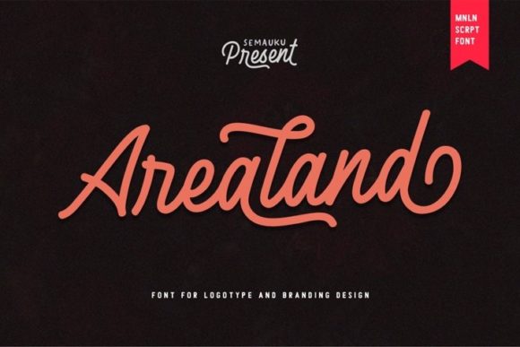 Arealand: Handwritten Font for Craft Creators