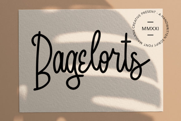 Bagelorts Font: Elegant Handwritten Type
