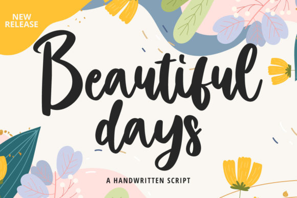 Beautiful Days Font: Elegant Script for Editorial Design