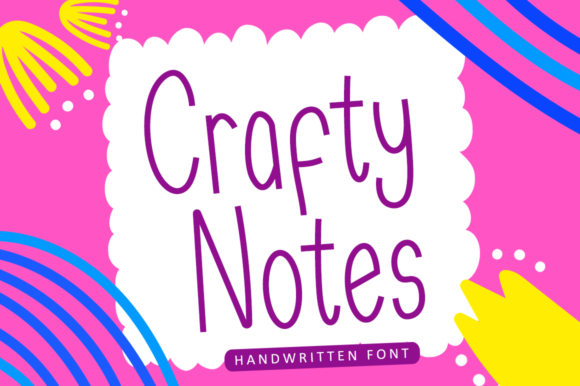 Crafty Notes: A Handwritten Font for Thoughtful Design