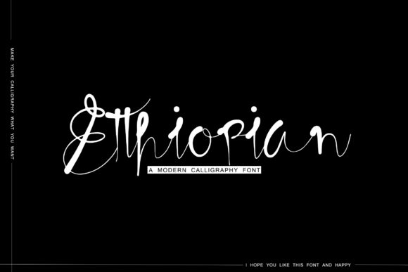 Etthiopian: A Modern Script Font