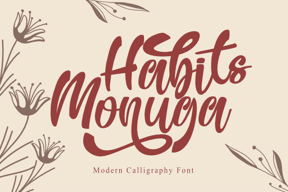 Habits Monuga: A Stylish Script Font