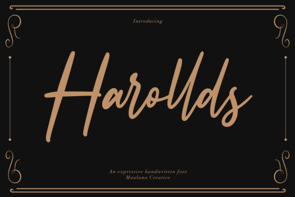Harollds Font: Elegant Script for Web Design