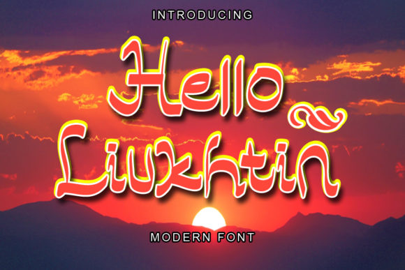 Hello Liukhtin: A Refined Handwritten Font