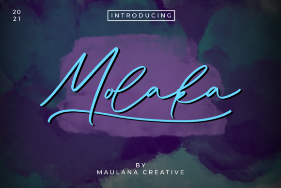 Molaka: A Stylish Script Font for Web Design