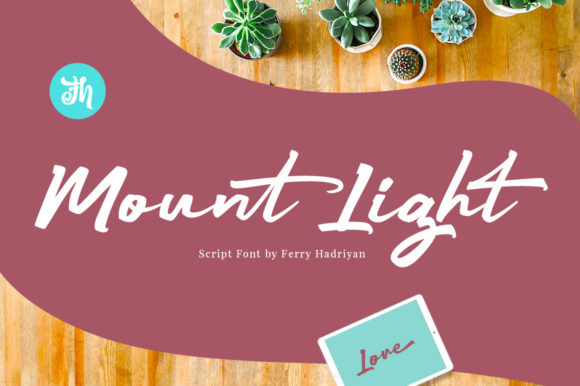 Mount Light: A Handwritten Font for Creative Makers