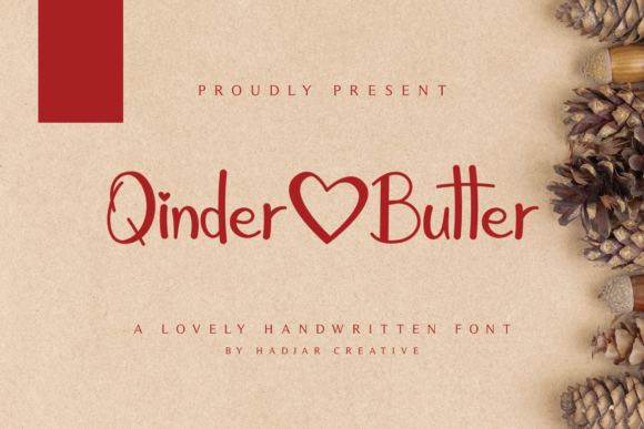 Qinder Butter Font for Web Design