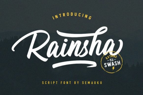 Rainsha: A Bold Handwritten Font
