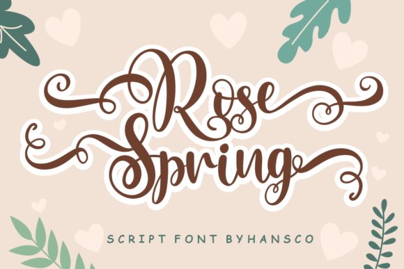 Rose Spring: A Handwritten Font for Creative Makers