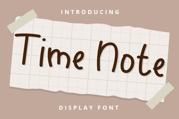 Time Note: A Sweet Handwritten Font